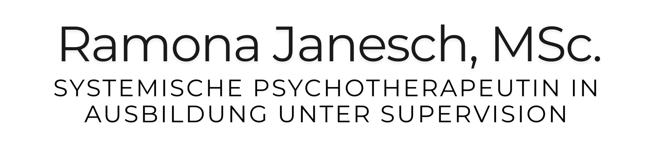 Ramona Janesch, MSc. – Psychotherapeutin in Ausbildung unter Supervision, Psychologin